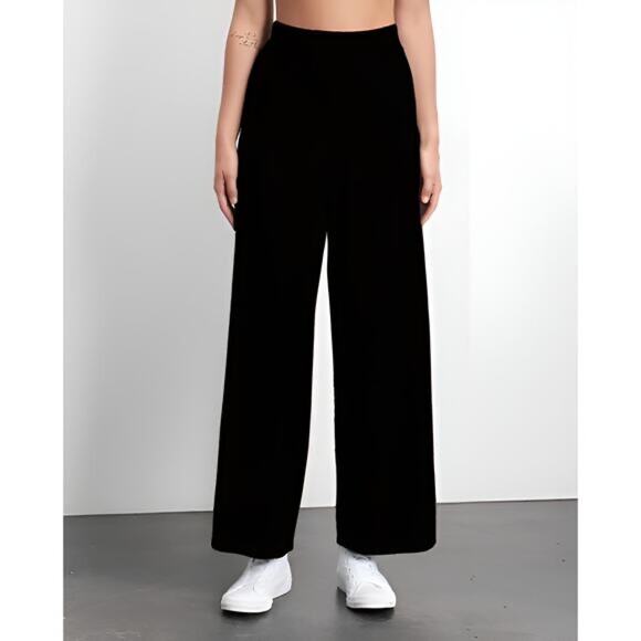 Roucha Pants Women's Last Call Pax Brushed 100% Wool Wide Leg Sweater Pants XL - Picture 1 of 11